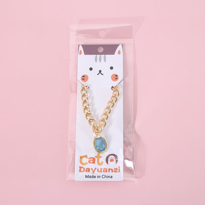 Collar brillante con piedra preciosa para mascotas