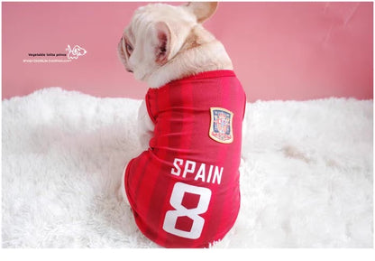 Camiseta del mundial para mascotas (5 equipos)