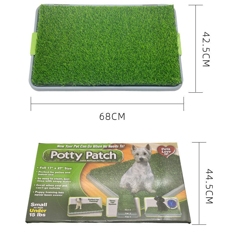 Inodoro para perro estilo cesped para perros (68 x 42,5 cm)