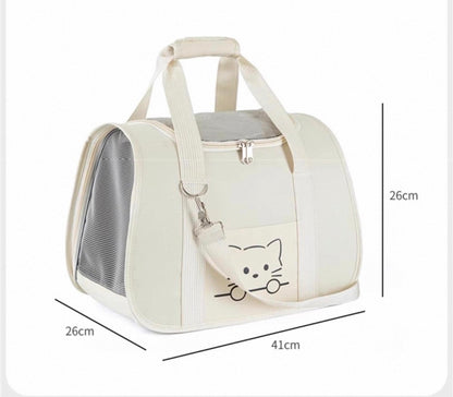 Bolso de hombro para transportar mascotas pequeñas (dos colores)