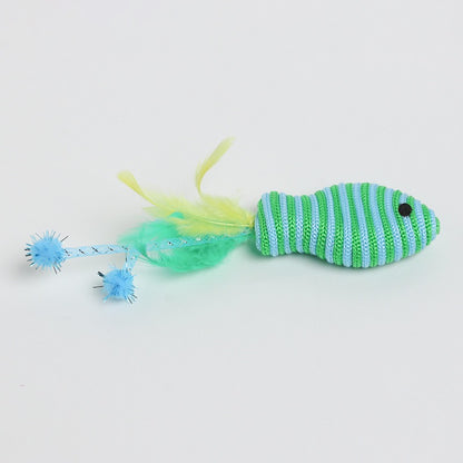Juguete para gatos peces de cuerda