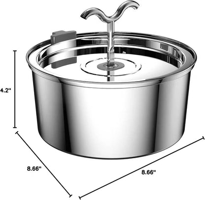 Fuente de acero para mascotas 3.2L FT600