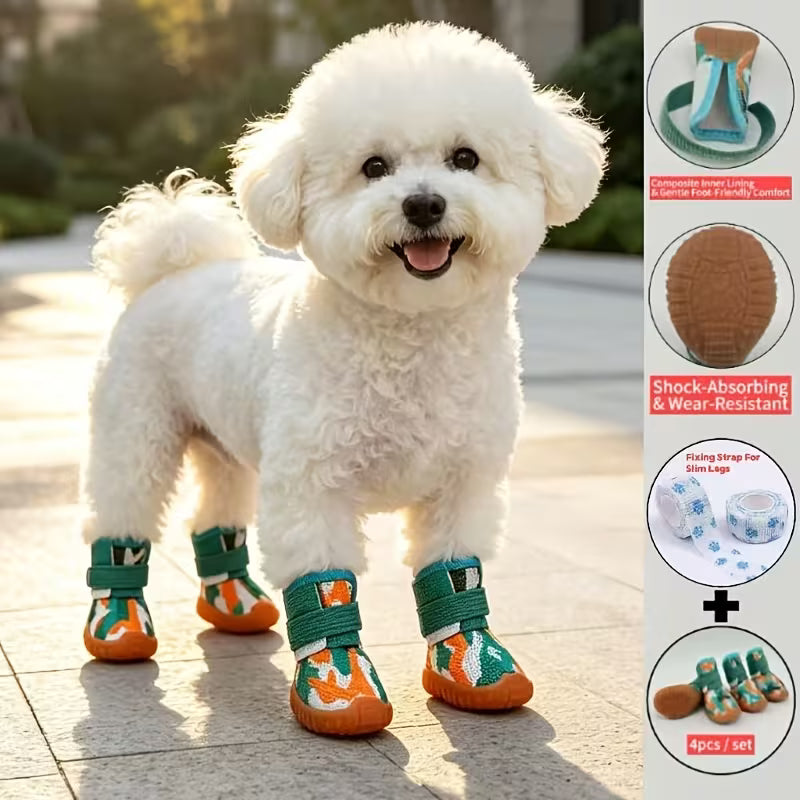 Zapatos con antideslizante para mascotas