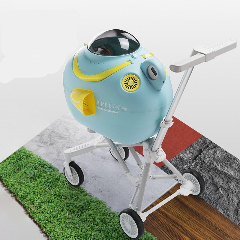 Coche para mascotas modelo submarino color celeste