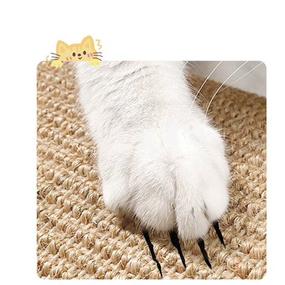 Tapete rascador de sisal con adhesivo (Diseño de gatito)
