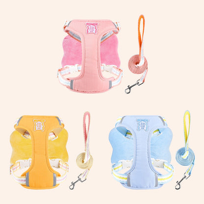 Pechera de lazo con correa para mascotas HAR05