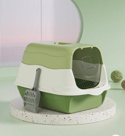 Arenero cerrado 2 en 1 para gatos bebes modelo MB2 (Dos colores disponibles)