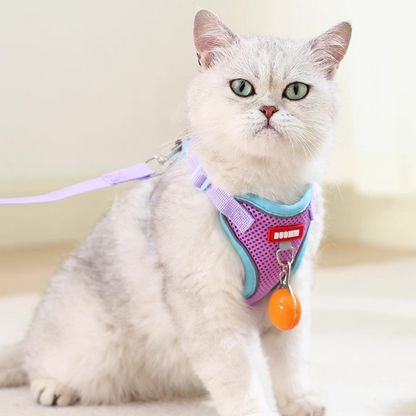 Pechera anti escape reflectiva para gatos