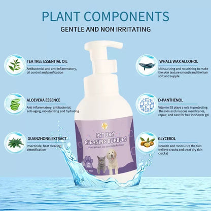 Shampoo en seco hipo alergénico sin fragancia para gatos y perros 300ml