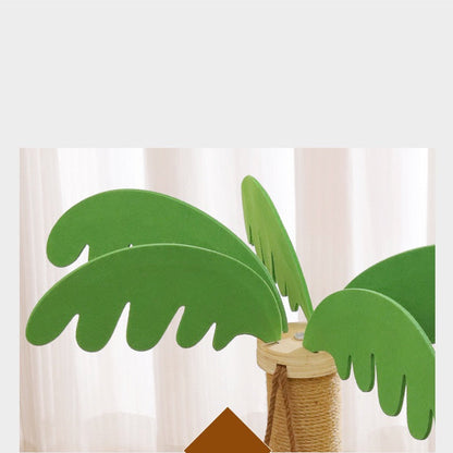 Rascador de cuerda casita con palmera