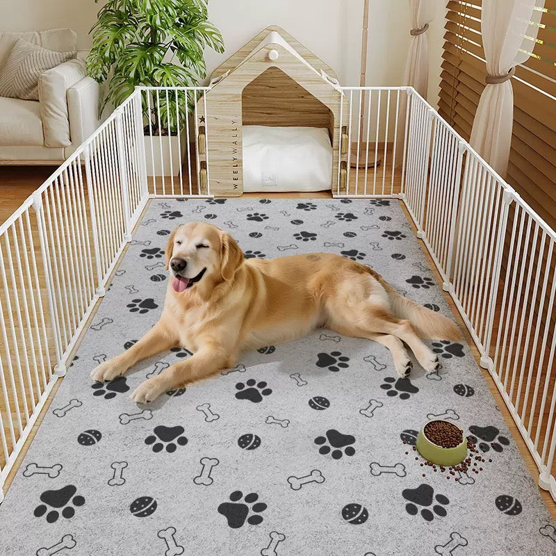 Alfombras antideslizantes para hogares con mascotas ancianas