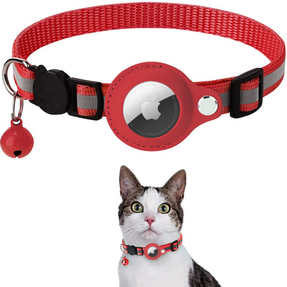 Collar reflectante de gatos para Airtag (rastreador)