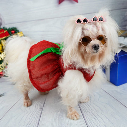 Vestido brillante para navidad