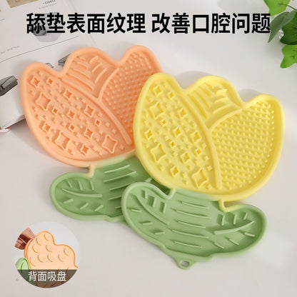 Lick mat tulipan para mascotas