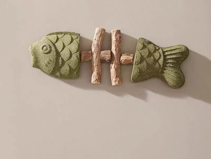 Catnip con forma de pescado para gatos