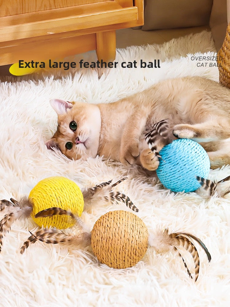 Pelota para gatos de cuerda de sisal 10cm