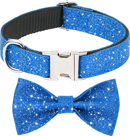 Collar con lazo brillante para perros