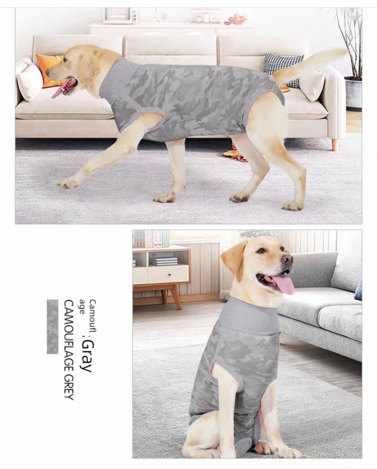 Traje postoperatorio #T20 para perros grandes