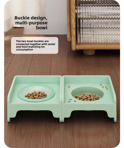 Plato de Ceramica  con base desmontable plastica  (Variedad de colores)