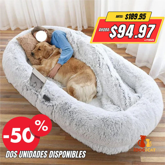Cama extra grande afelpada