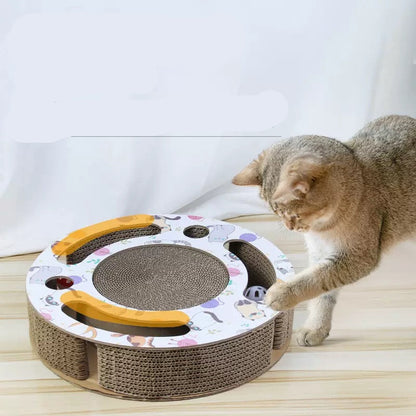 Rascador de cartón interactivo con pelota (dos modelos)