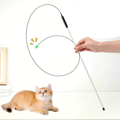Cañita para gatos con luz led