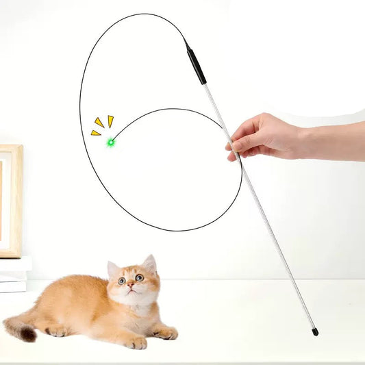 Cañita para gatos con luz led