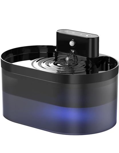 Fuente de agua inalámbrica con sensor para gatos 2.2Litros
