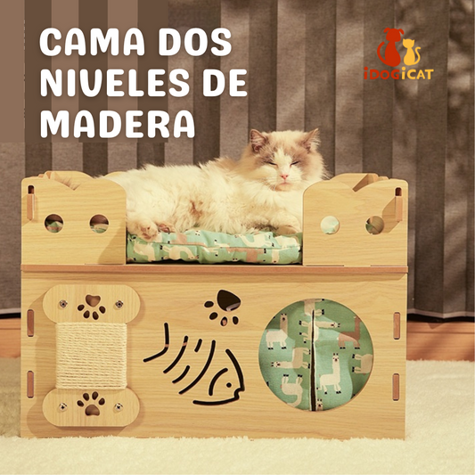 Camarote de madera para mascotas