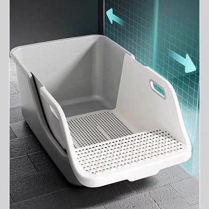 Arenero abierto con bandeja coladora (Dos colores disponibles)