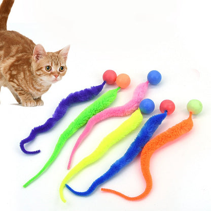 Juguete de gato colita de gusano