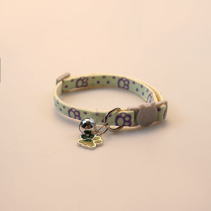 Collar para gatos con dije de huellita