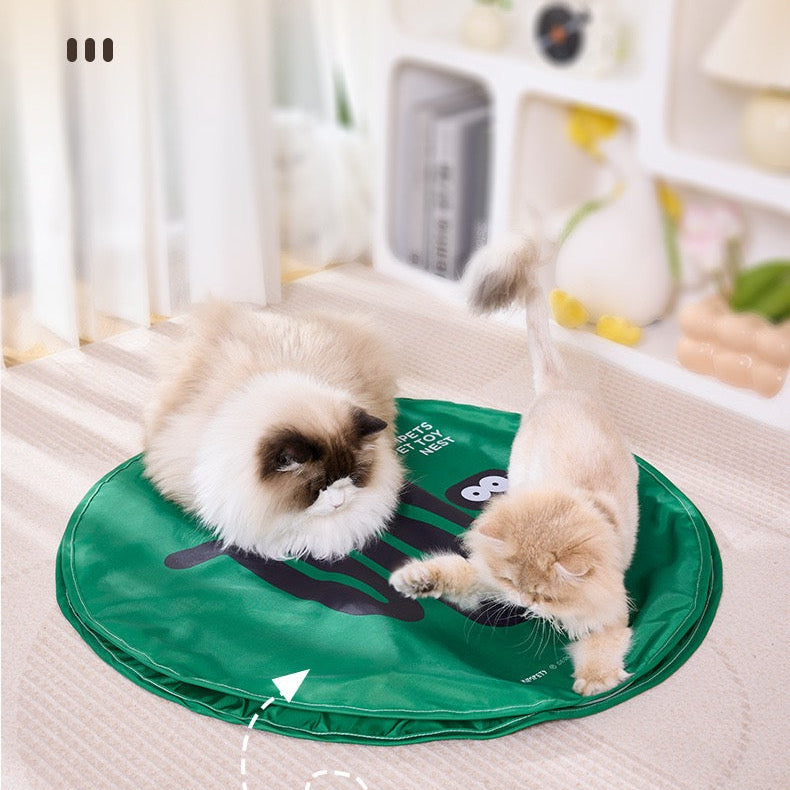 Juguete interactivo para gatos (manta+pelota interactiva)