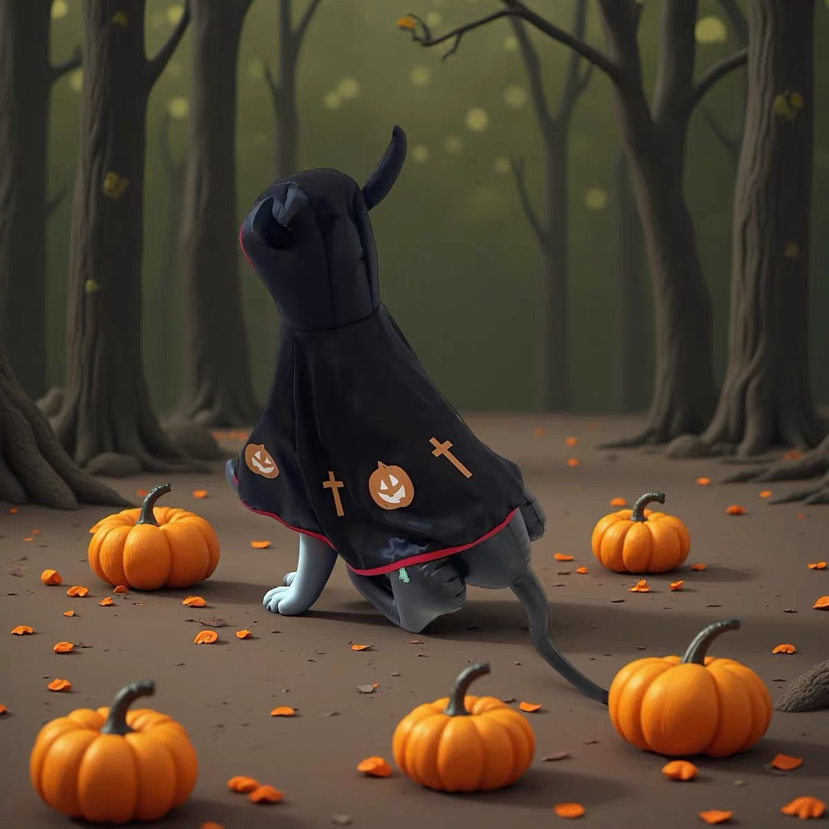 Capa de halloween para mascotas (Talla única)