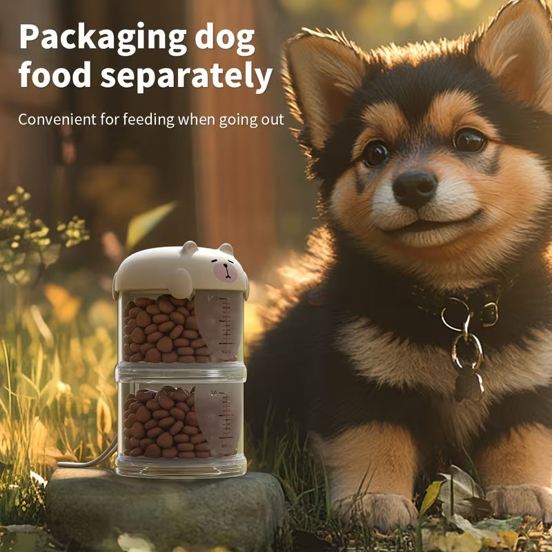 Contenedor de alimento para mascotas portátil