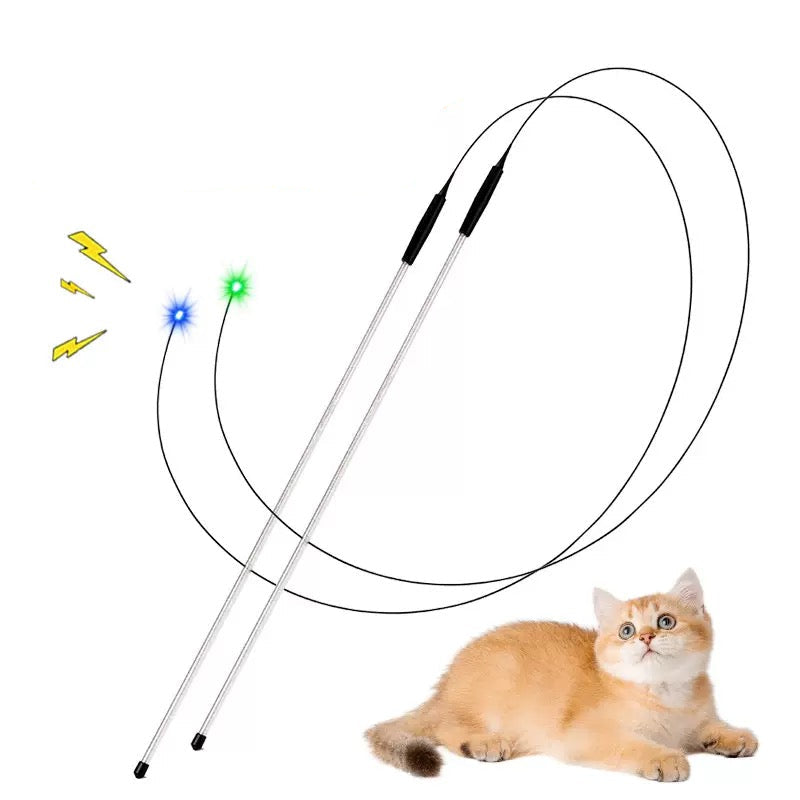 Cañita para gatos con luz led