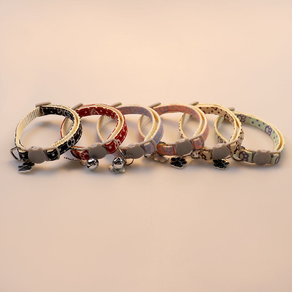 Collar para gatos con dije de huellita