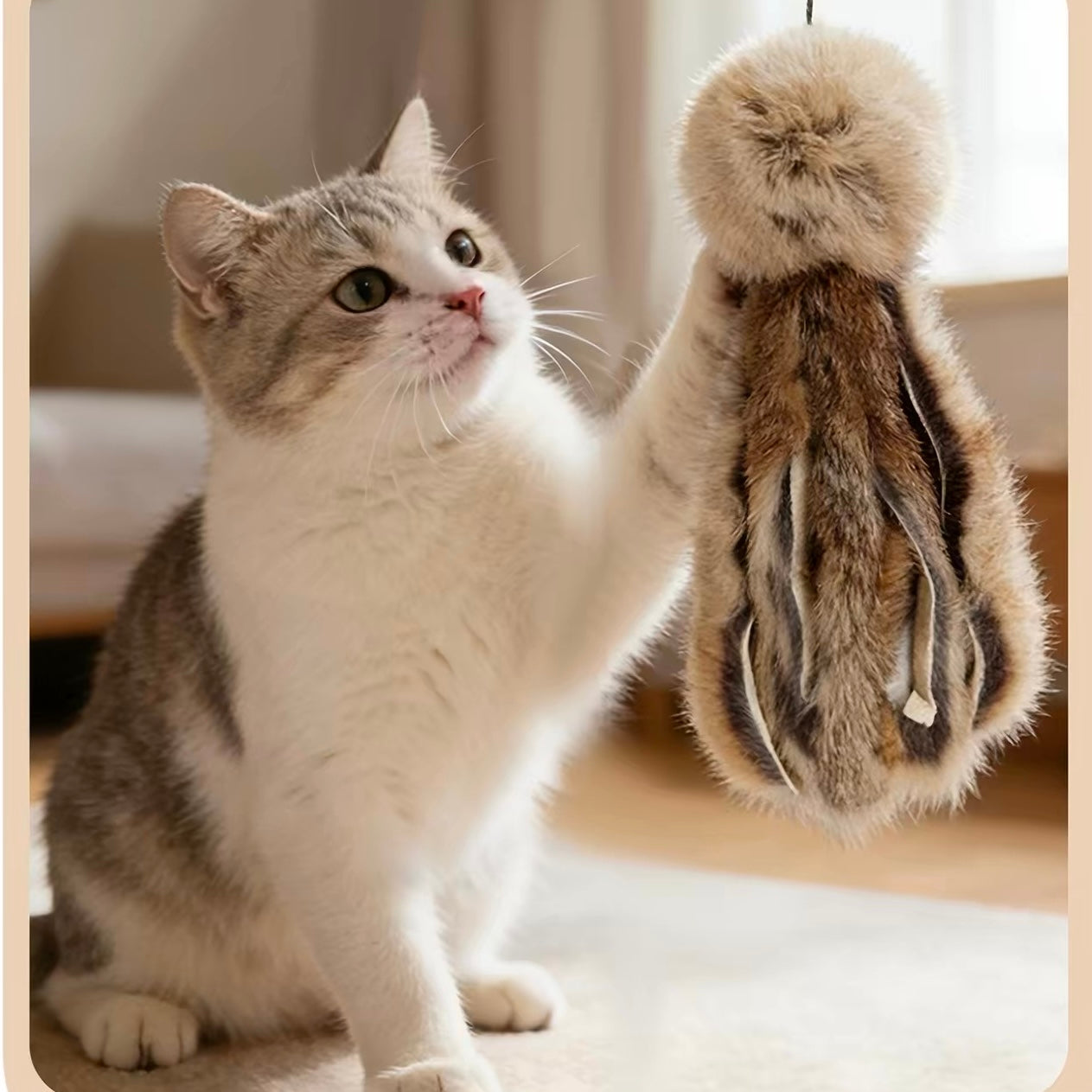 Juguete para gatos estilo pulpo con olor a conejo