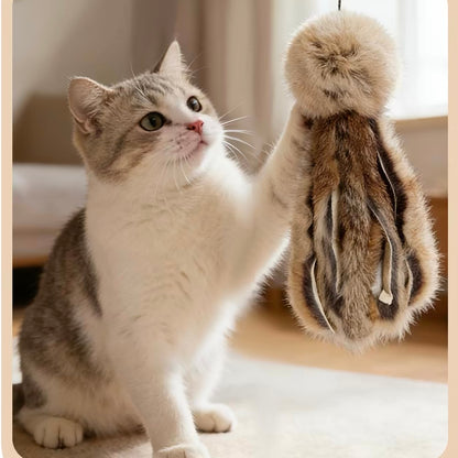 Juguete para gatos estilo pulpo con olor a conejo