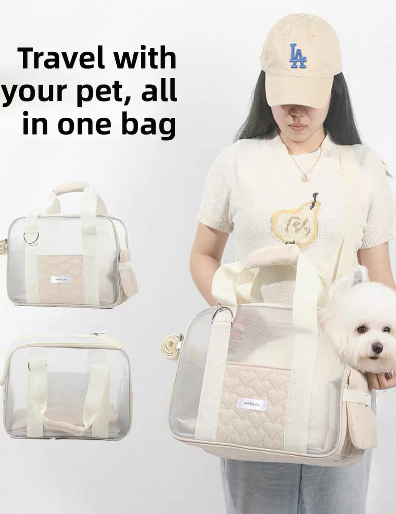 Bolso de hombro one cute para mascotas (43*19*31cm)