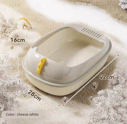 Arenero abierto para gatos estilo dinosaurio (dos tamaños disponibles)