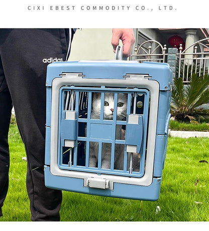 Kennel plegable para mascotas 48*30*32cm (Hasta 35lbs)