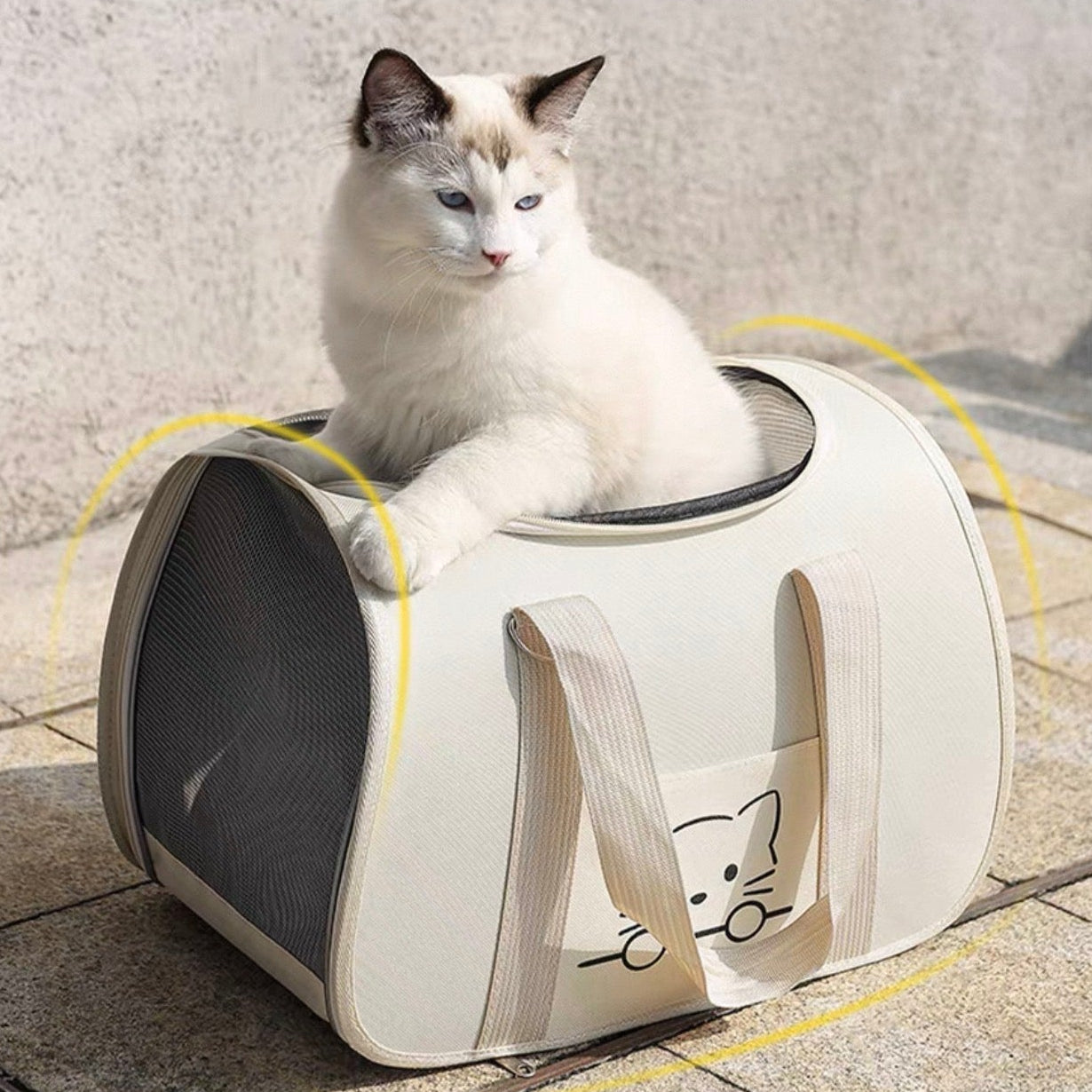 Bolso de hombro para transportar mascotas pequeñas (dos colores)