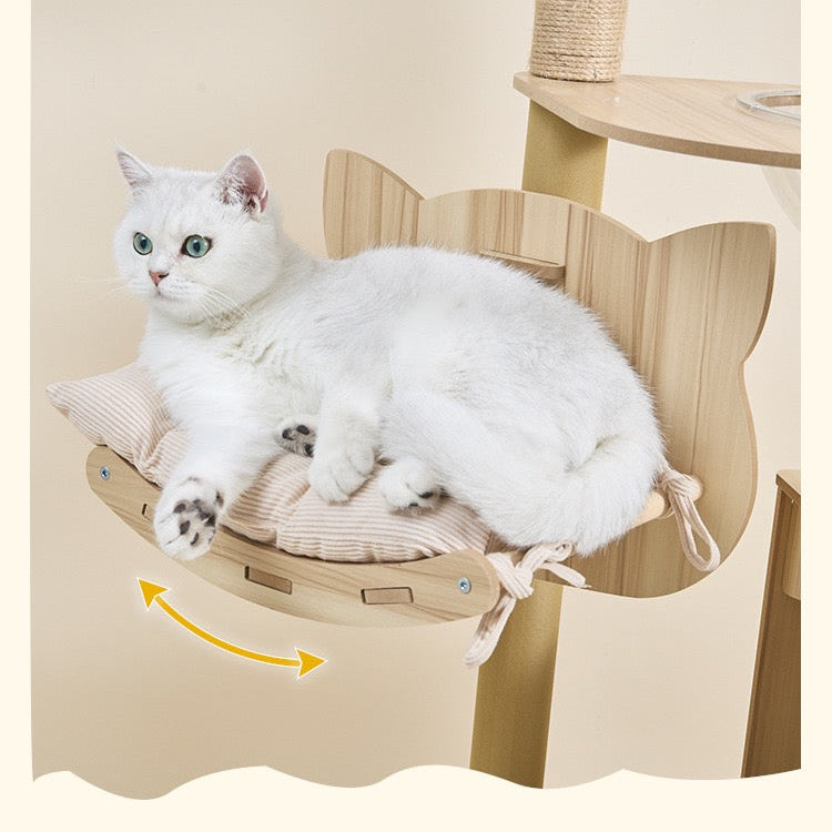 Torre para gatos de madera modelo Y36 (150cm altura)