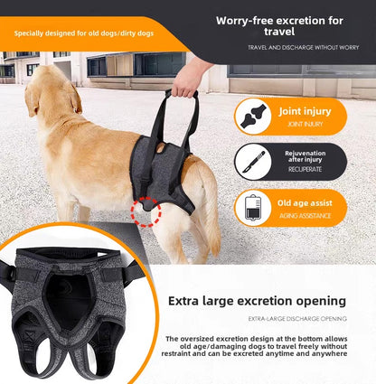 Soporte auxiliar de patas traseras para perros medianos y grandes