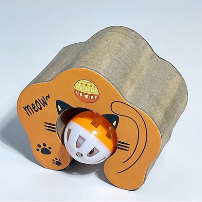 Juguete rascador de carton para gatos