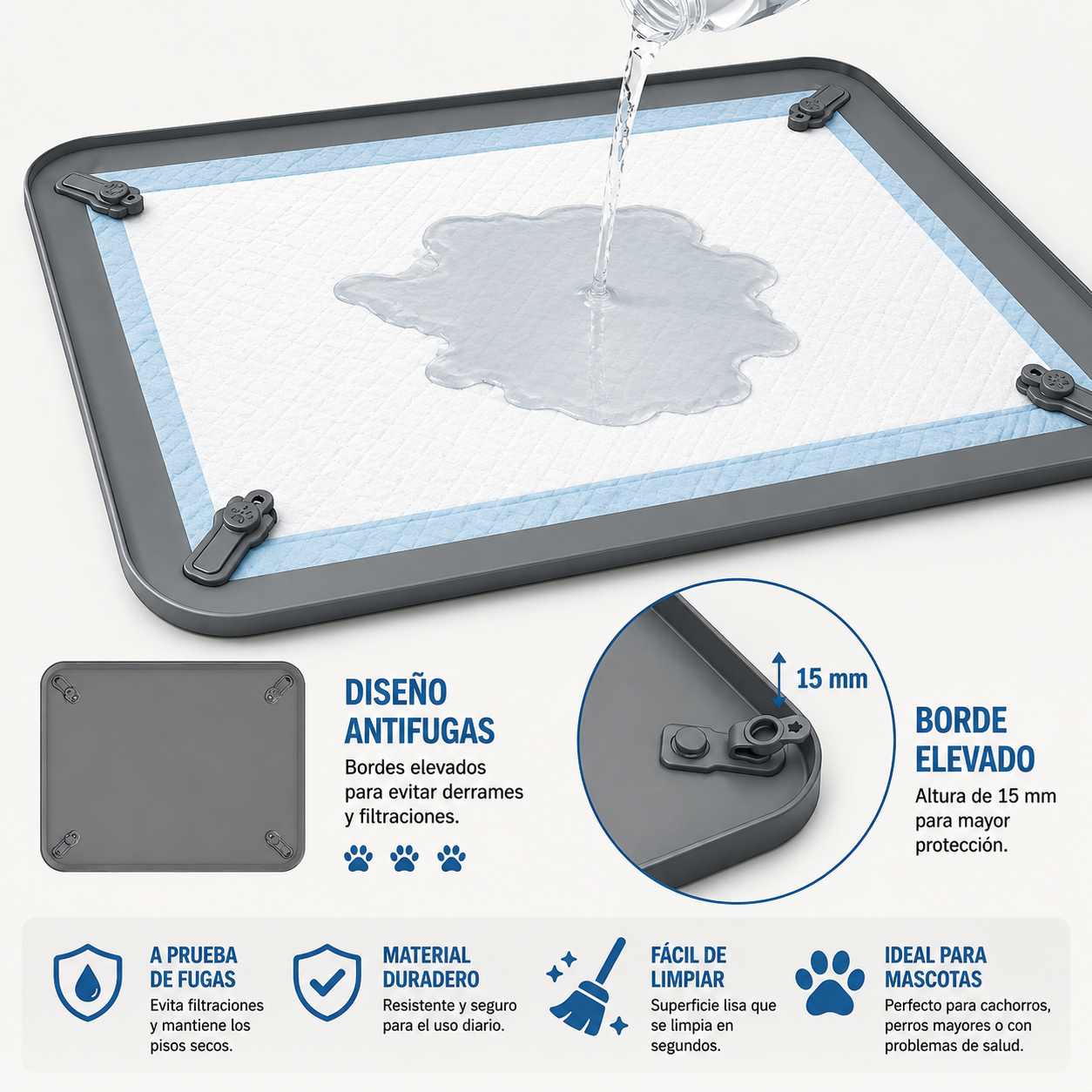 Alfombra para pads de silicona para perros