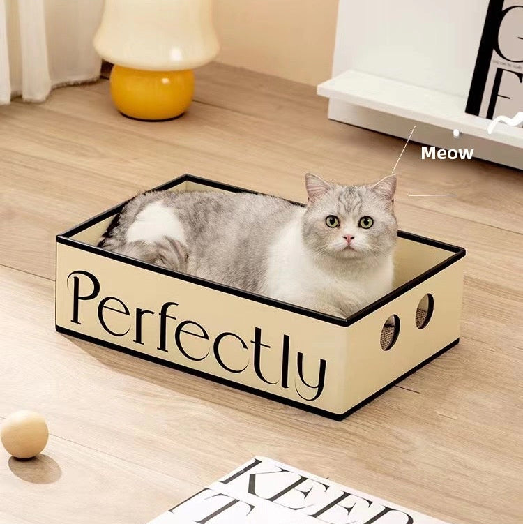 Rascador de cartón estilo cajitas para gatos 46*31*14cm