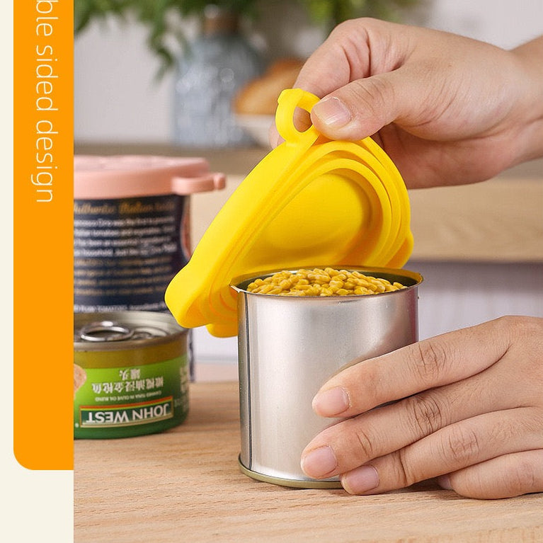 Tapa de lata de goma forma de huellita