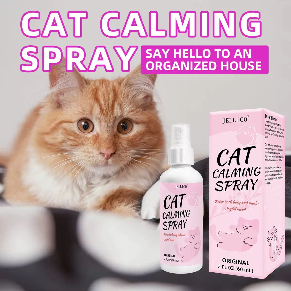 Spray calmantes para gatos Jellico 60ml